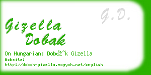 gizella dobak business card